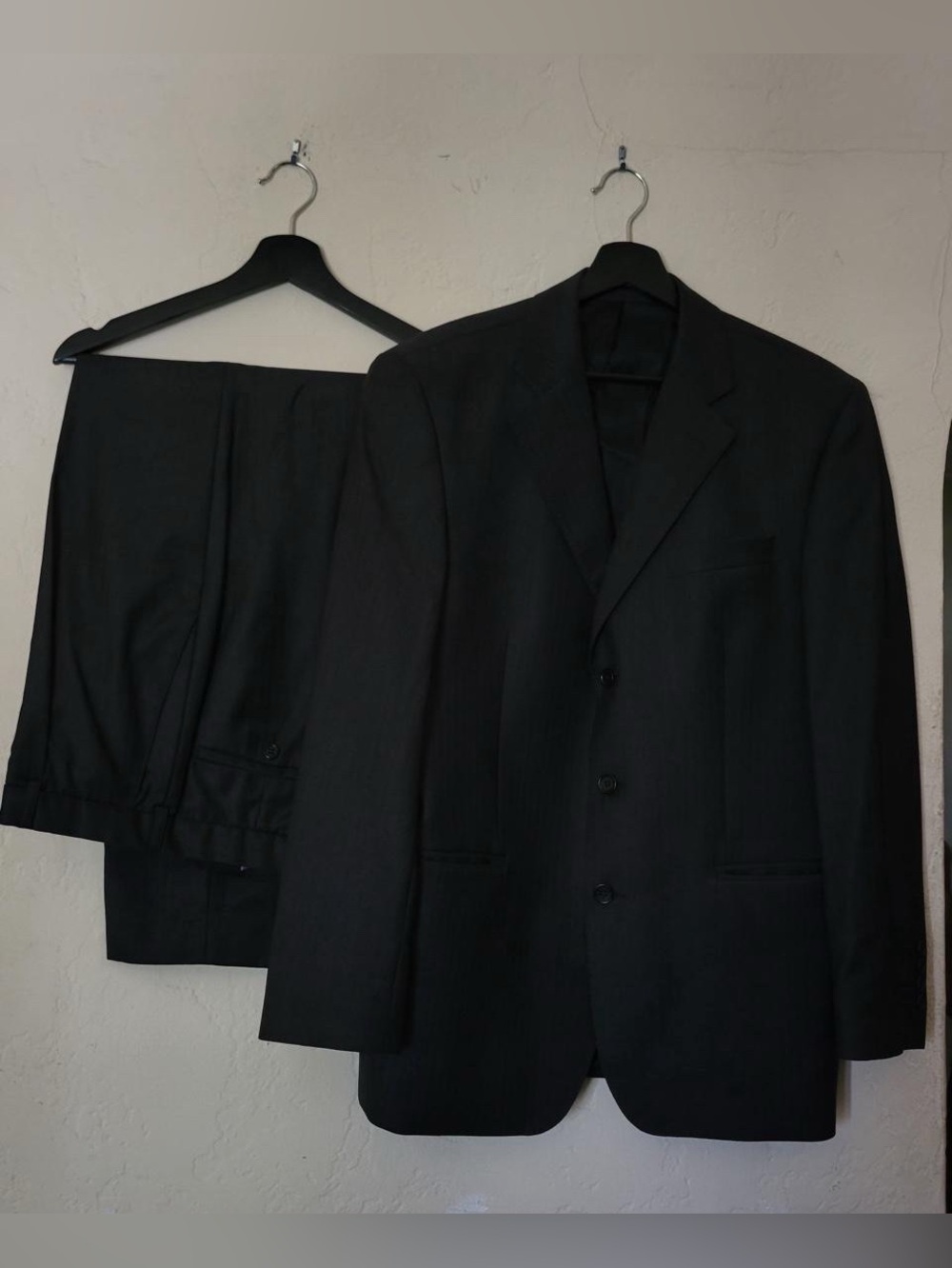 Zegna Trofeo Charcoal Pinstripe Suit